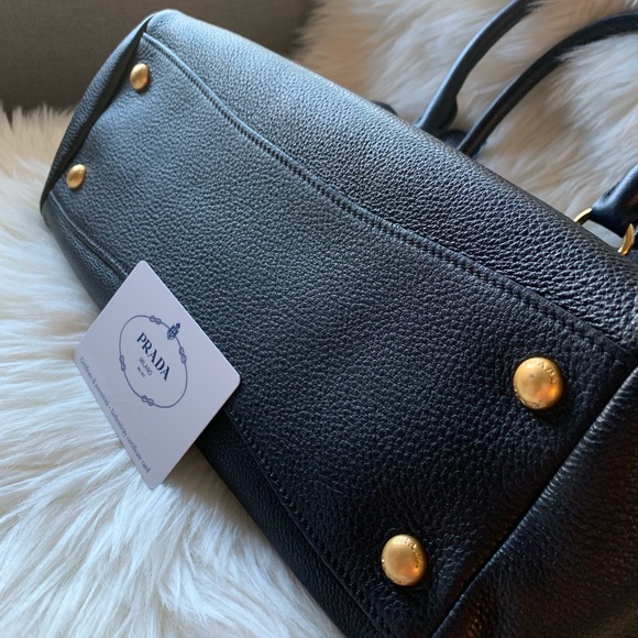 PRADA VITELLO PHENIX 1BG044 Black - Picture 4 of 10